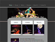 Tablet Screenshot of goldendragonacrobats.com